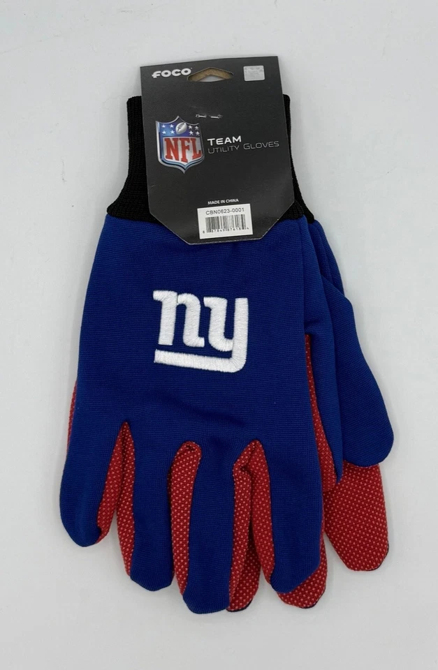 NEW YORK GIANTS NFL 2 TONOS DEPORTE UTILITARIO JERSEY TRABAJO JARDÍN GUANTES ENVÍO GRATUITO Foto 1 de 1