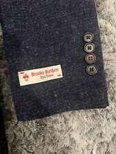 $548 Retail 36 S Brooks Brothers Red Fleece Navy Blue Button Blazer 100% Wool