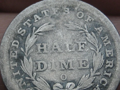 1839 O Seated Liberty Half Dime- New Orleans, Good/VG Details Cover