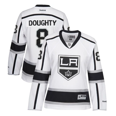Drew Doughty Reebok Los Angeles Kings Away White Edge Premier Jersey Women's Cover