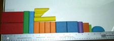 Small Lot Of Paul Bunyan Bright Building Blocks
