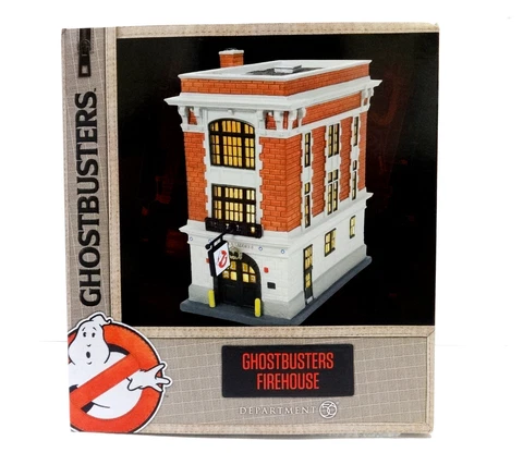 Ghostbusters Hot Properties Village Firehouse Light Up Statue Cover