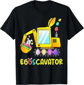 Easter Egg Hunt Shirt For Kids Toddlers Funny EggsCavator T-Shirt Hoodie - Picture 1 of 17