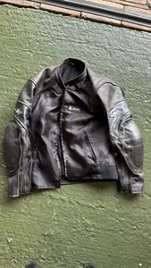 Akito Mens Leather Bike Motorcycle Jacket Size 42 - Picture 1 of 5
