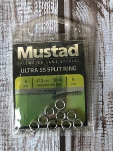 Mustad Ultra SS Split Ring Size 5 (9 Pieces) - Picture 1 of 3