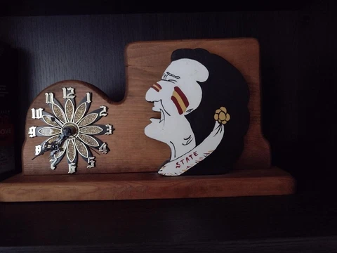 Handmade Florida State Seminoles Clock Cover
