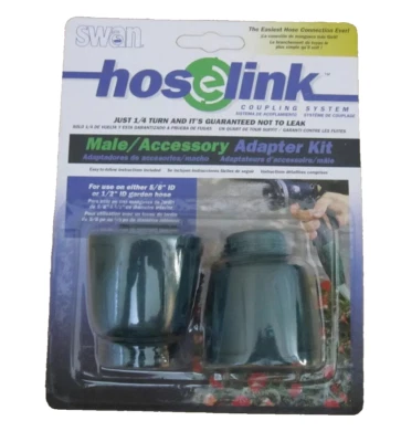 Swan Hose Link公头喷雾器喷雾器5/8" 1/2"适配器套件无泄漏连接器 — 第 1/2 张图片