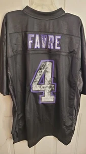 Reebok Premier NFL Jersey Minnesota Vikings Brett Favre Black sz M - Picture 1 of 4