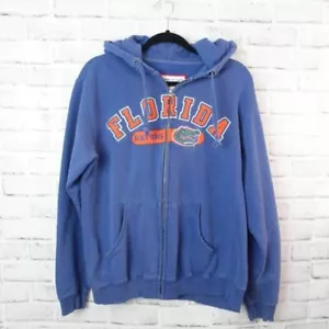 American Classic Hoodie Blue Florida Gators Full Zip Front Sweatshirt L - Picture 1 of 6