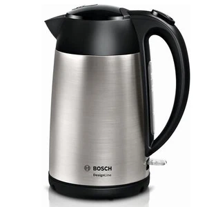 Bosch DesignLine Bollitore 1,7 L Senza Fili Acciaio Inox 3000 W Argento TWK3P420 GB - Foto 1 di 9