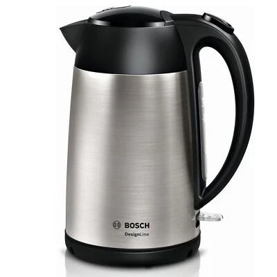 Bosch DesignLine 1.7L Kettle Cordless Stainless Steel 3000W Silver TWK3P420GB - Image 1 of 4