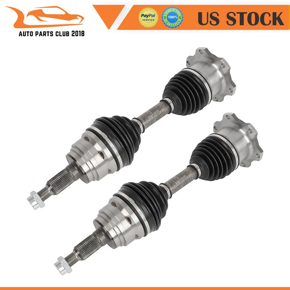 Pair Front CV Axle Shaft For Chevy Silverado 2500 HD 1500 HD Hummer Foto 1 de 4