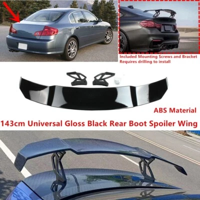 For 03-13 Infiniti G25 G35 G37 Sedan Gloss GT-Style Trunk Spoiler Wing Universal Foto 1 de 4