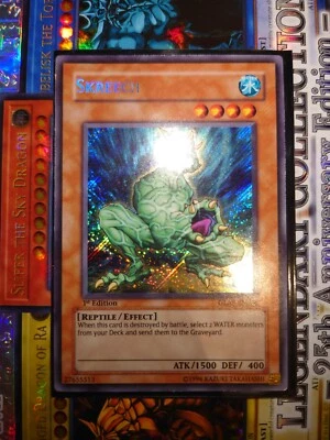 Skreech GLAS-EN086 1st Edition Secret Rare Yugioh Card - Image 1 of 2