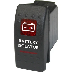 AISLADOR DE BATERÍA 563R Interruptor basculante 12V ON OFF barco rojo 20A SPST - Imagen 1 de 1