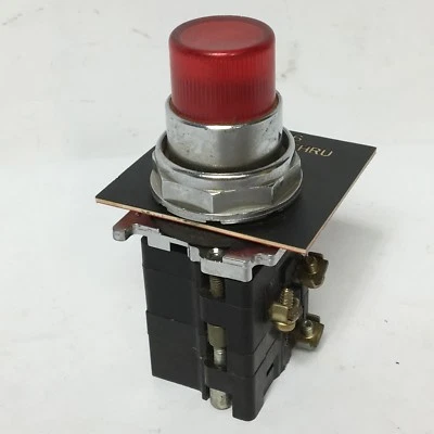 Cutler Hammer 1250T/91000T Push Button Momentary 120V Light Indicator 6.3.V Lamp - Image 1 of 4