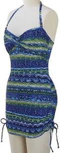 size 8 Halter Cinched Retro SwimSuit by Deep Blue Oxygen new - Picture 1 of 1