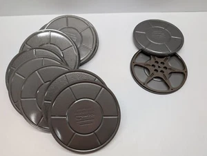 Vintage Compco /Bell & Howell 7" 400' 8mm Movie Reels In Canisters Lot Of 11 - Picture 1 of 8