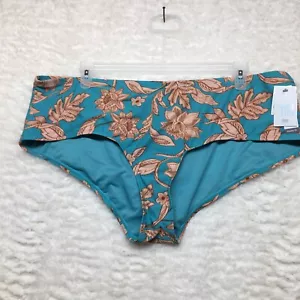 Time And Tru Womens Plus Mid Rise Retro Swim Bottoms 2X 20W-22W New with Tags - Picture 1 of 14
