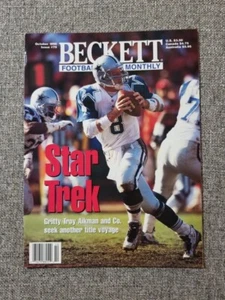 BECKETT FOOTBALL CARD MONTHLY OCTOBER 1996 ISSUE #79 TROY AIKMAN - Picture 1 of 2