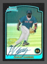 2003 HANLEY RAMIREZ Bowman Chrome Autograph Refractor Rookie Auto RC