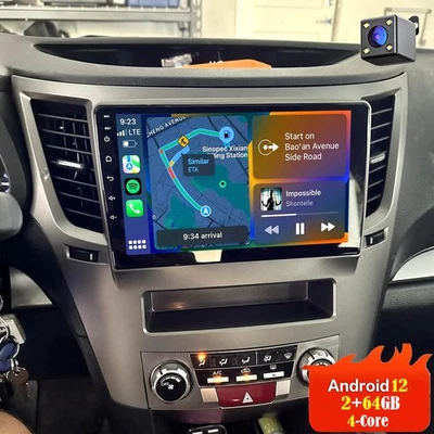 For Subaru Outback Legacy 2010-2014 2+64GB Carplay Car Stereo Radio with Camera Foto 1 de 4