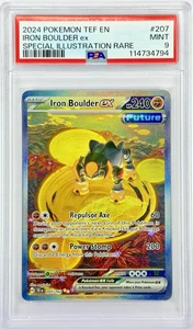 PSA 9 TEF EN Iron Boulder ex #207 SIR - 2024 SV05: Temporal Forces 207/162 - Picture 1 of 2