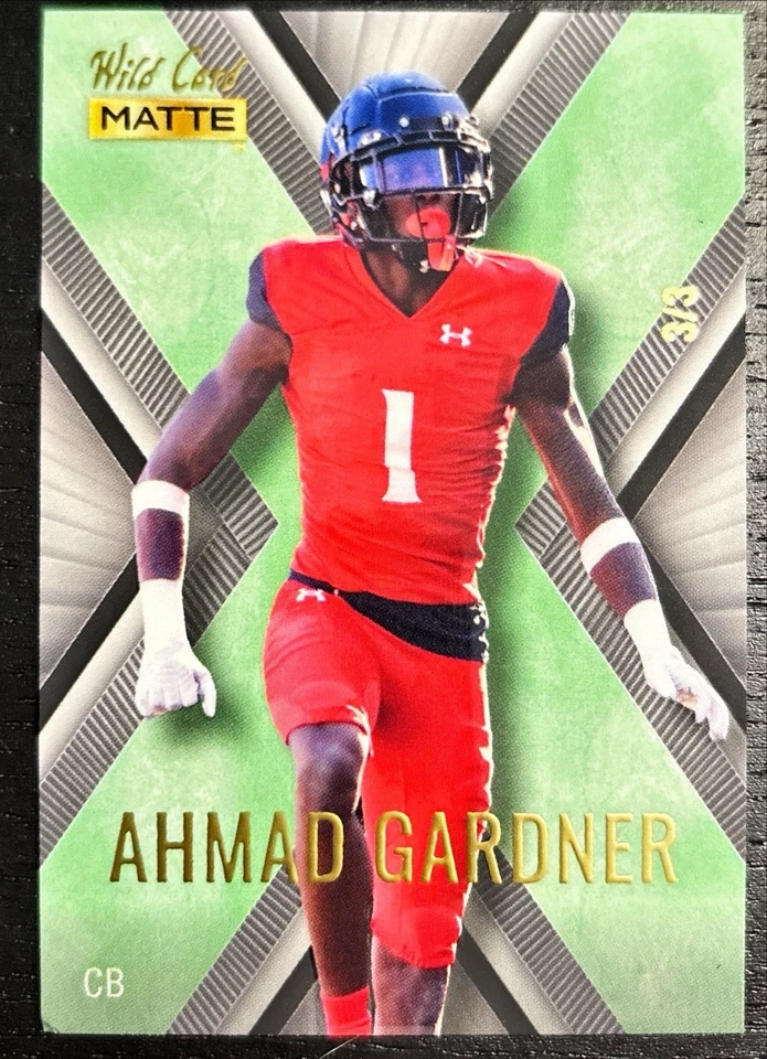 2022 Wild Card Matte Ahmad Sauce Gardner X-Plode Rookie 3/3 #MXPN-1 RC - Image 1 of 1