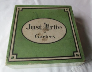 Men's Antique Store Display Just Rite Sock Garter * Original Box Only - Picture 1 of 4