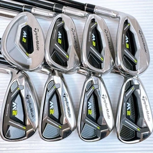 TaylorMade M2 Iron Set 8pcs 5-PW,GW,SW TM7-217 Graphite Flex R Left-Handedlex S - Picture 1 of 9