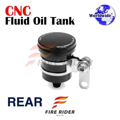 Black Brake Reservoir Rear Fluid For Ducati Monster 821 /S 14 15 16 17 18 - Image 1 of 4