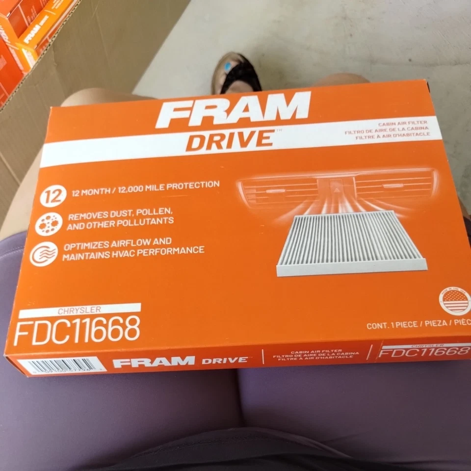 Filtro de aire de cabina Fram Drive FDC11668 Chrysler  Foto 1 de 1