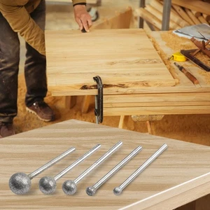 Premium Diamond Burs Utensili Rotanti per Lucidatura per Giada Bodhi Legno 5pz - Foto 1 di 24