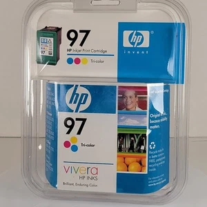 HP 97 Tri-Color Ink Cartridge C9363WN New Sealed Genuine Expired Printer Ink - Zdjęcie 1 z 11