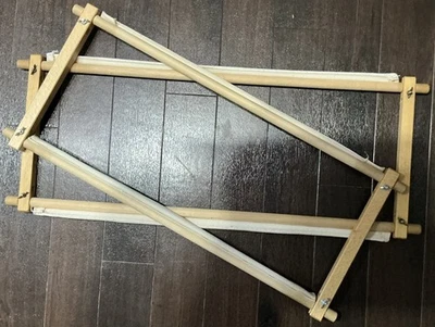 A Pair Of Pre- Used Rotating Tapestry Frames Both 12’’ Wide - Image 1 of 4