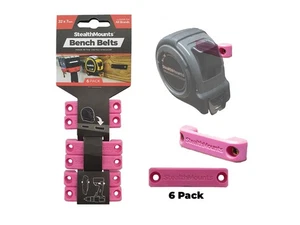 StealthMounts Bench Belts Pink (6Pack) - Picture 1 of 4