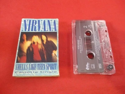 Nirvana - Smells Like Teen Spirit Cassette Single Tape w/ Sleeve - Image 1 of 4