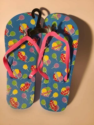 Fluffy Stuff Thongs Cotton Candy Flip Flops NEW SZ M 7/8 - Image 1 of 2