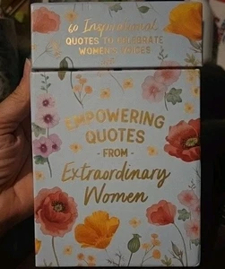 Eccolo EMPOWERING QUOTES From EXTRAORDINARY WOMEN 60 Inspirational Cards - Picture 1 of 2