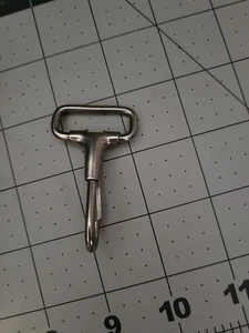 Fester Snsp Haken 1 Zoll breit Metall Silber Menge 2 Stück - Bild 1 von 2