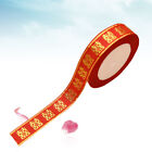  Wedding Décor Self Adhesive Wallpaper Red Ribbon for Crafts