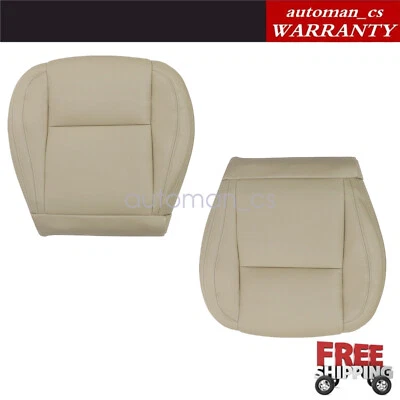 1998-2004 For Lexus GS300 Driver & Passenger Bottom Leather Seat Cover Ivory Tan Foto 1 de 4
