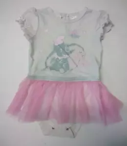Disney baby, Baby Girl 'Dumbo' Dress Size 1 12-18 months. With Snap Crotch. - Picture 1 of 5