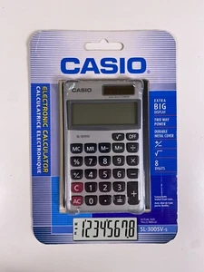 Casio SL-300SV 8 Digit Pocket Calculator SL-300SV Solar Powered - New - Picture 1 of 4