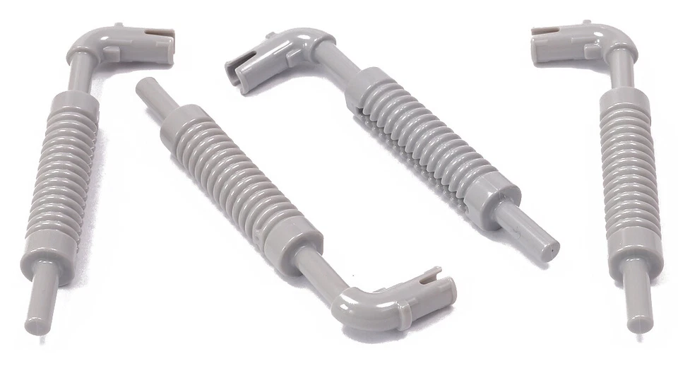 LEGO - 4 x Auspuff mit Technik Pin hellgrau, Auspuffende flach / 14682 NEUWARE - Bild 1 von 1