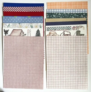 15 hojas de papel para álbumes de recortes de 8-1/2" x 11" para guardar recuerdos - colección de cabañas - Imagen 1 de 1