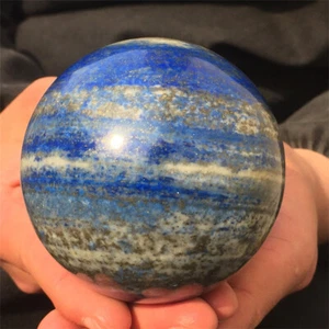 1.54LB Natural Lapis lazuli Ball Reiki Quartz Crystal Sphere Heal Gift XQ2489 - Picture 1 of 14