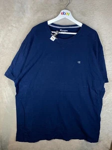 Champion Casual T-Shirts Top Size XL Mens Blue Logo Short Sleeve - Picture 1 of 10