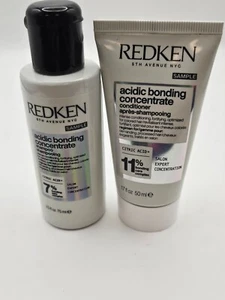Redken Acidic Bonding Concentrate Shampoo 75ml Conditioner 50ml Travel Gym - Picture 1 of 3