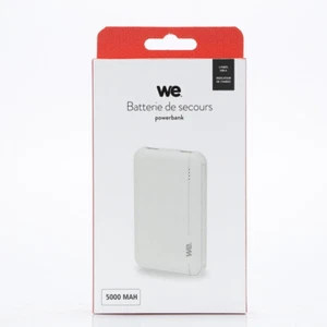 WE Batterie de secours 5000mAh - 2 ports USB A - 5V/2.1A - Sortie totale 10.5W - Photo 1 sur 1